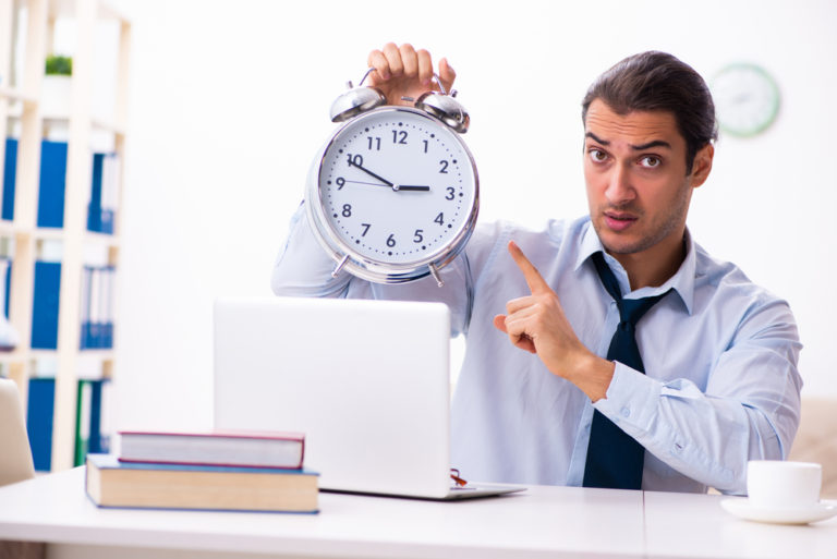 manager showing time
