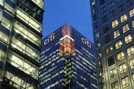 Facade of Citi Bank building
