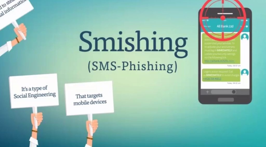 Caricature on SMiShing