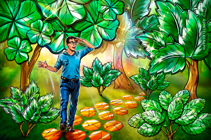 Caricature about cryptocurrency