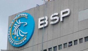 BSP logo and building facade