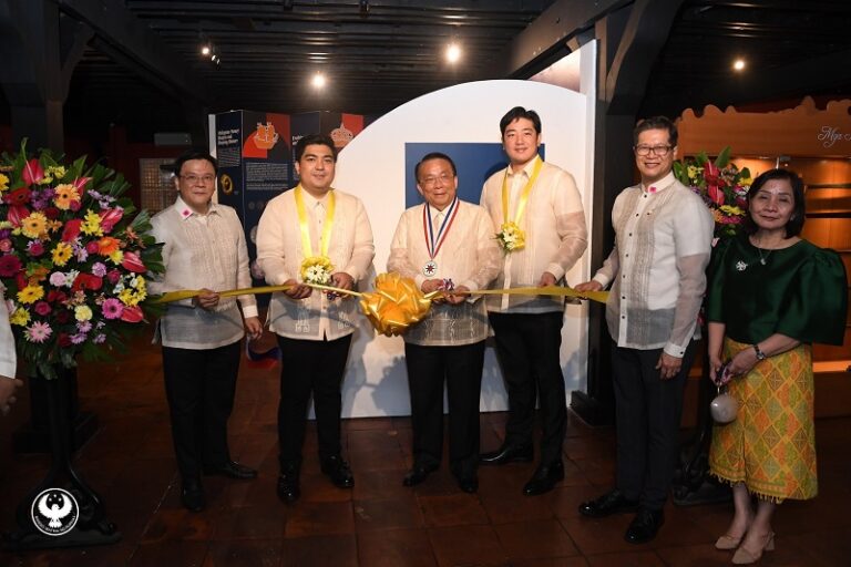 Executive Secretary Lucas P. Bersamin while leading the opening of the BSP’s Numismatic Exhibit in Kawit, Cavite