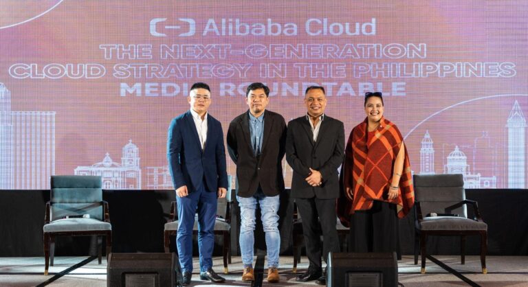 Allen Guo of Alibaba Cloud together with executives from Globe, GCash and Asia Pacific College