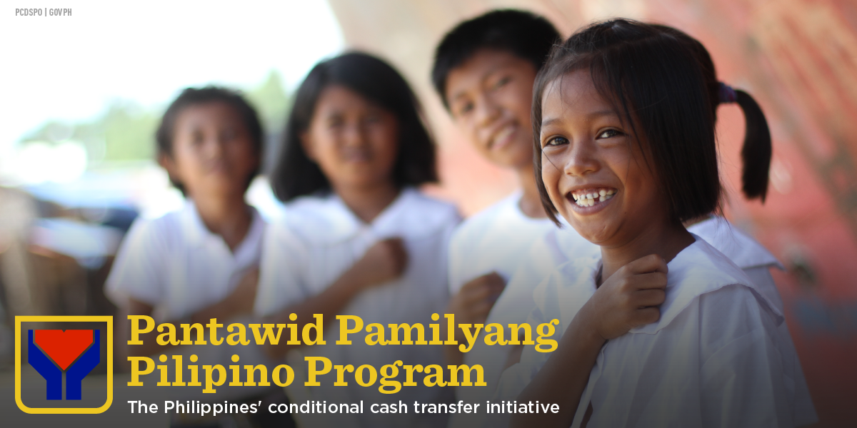 Smiling children who are under the government's 4Ps program
