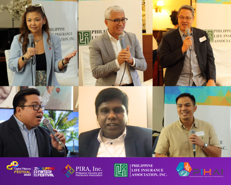Leaders from the InsureTech and HealthTech industries join Amor Maclang of Digital Pilipinas in a roundtable discussion