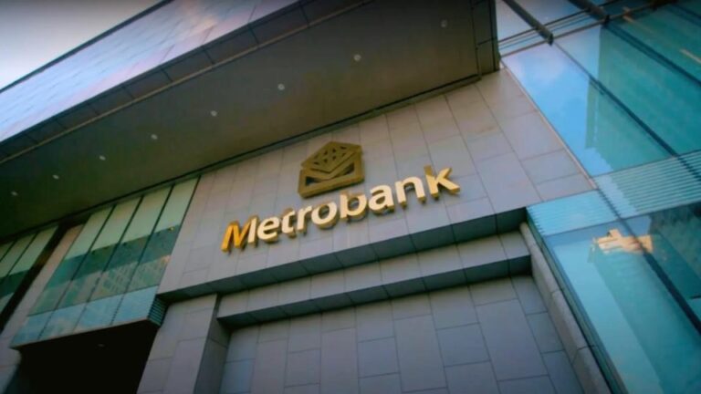 Facade shot of Metrobank building