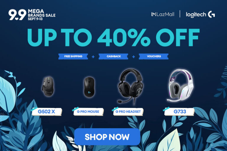 Key visual of Logitech's 9.9 campaign sale