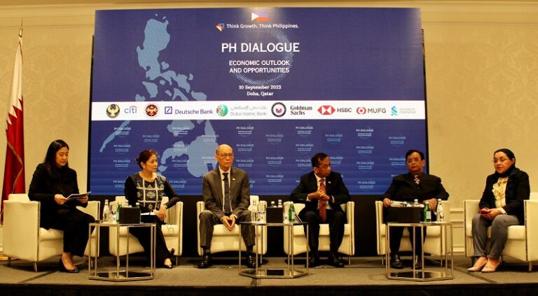 The country's economic managers led by Finance Secretary Diokno at the PH Dialogue: Economic Outlook and Opportunities in Doha, Qatar