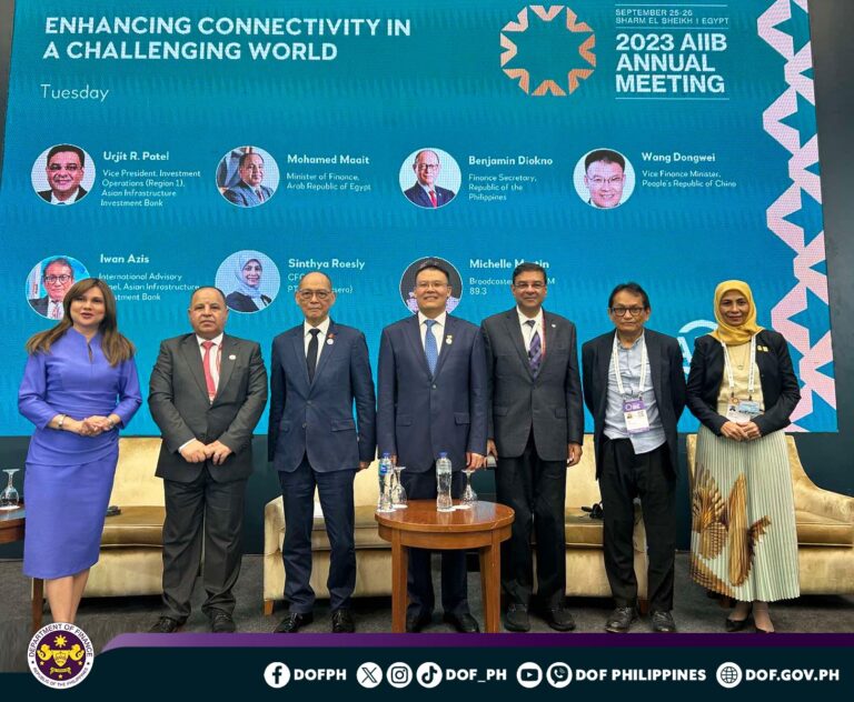 Sec. Diokno at the AIIB Annual Meeting Flagship Event