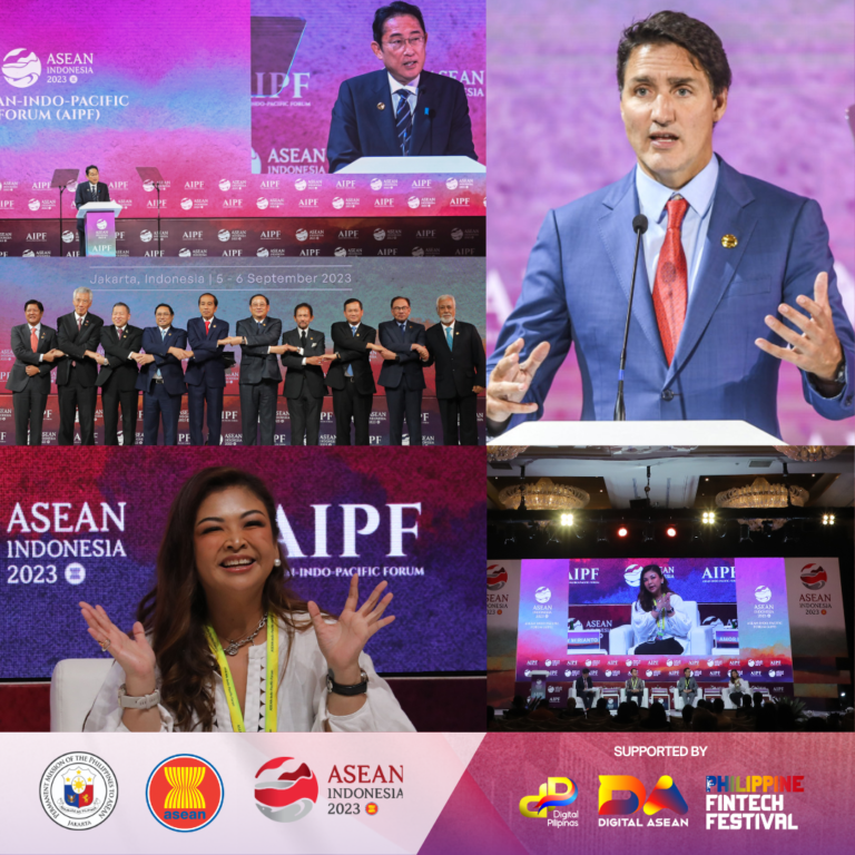 Photos of Amor Maclang, convenor of Digital Pilipinas, taken during the ASEAN Indo-Pacific Forum 2023