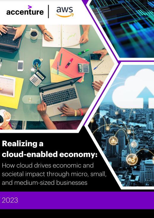 Cover page of a new report on MSMEs conducted by Accenture and comissioned by AWS