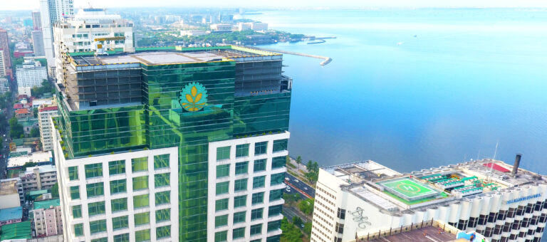 Birds eye view of Landbank of the Philippines office
