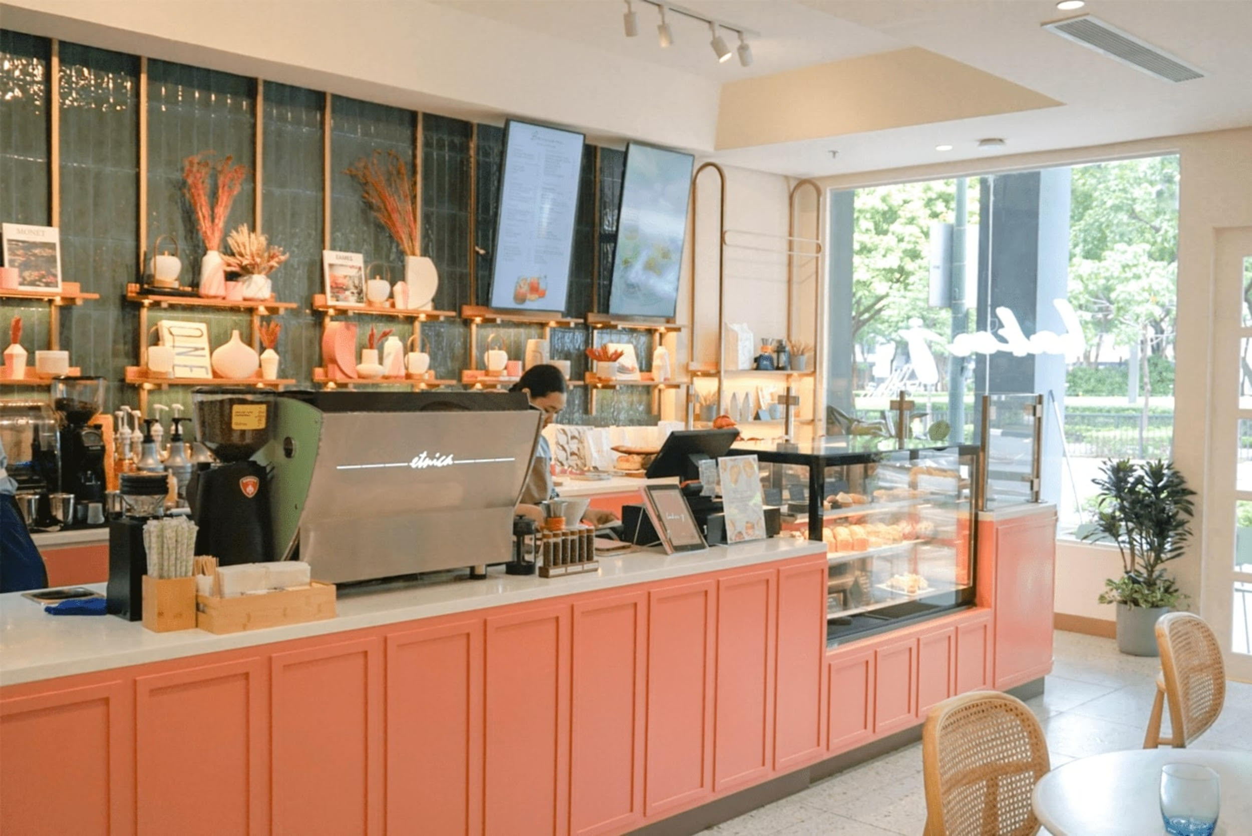 Inside the newly-opened Baker J Café at BGC