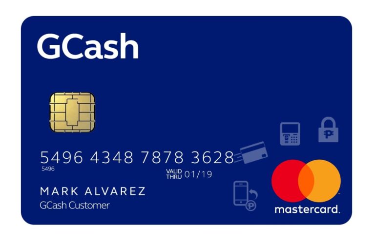 The GCash card powered by VIsa
