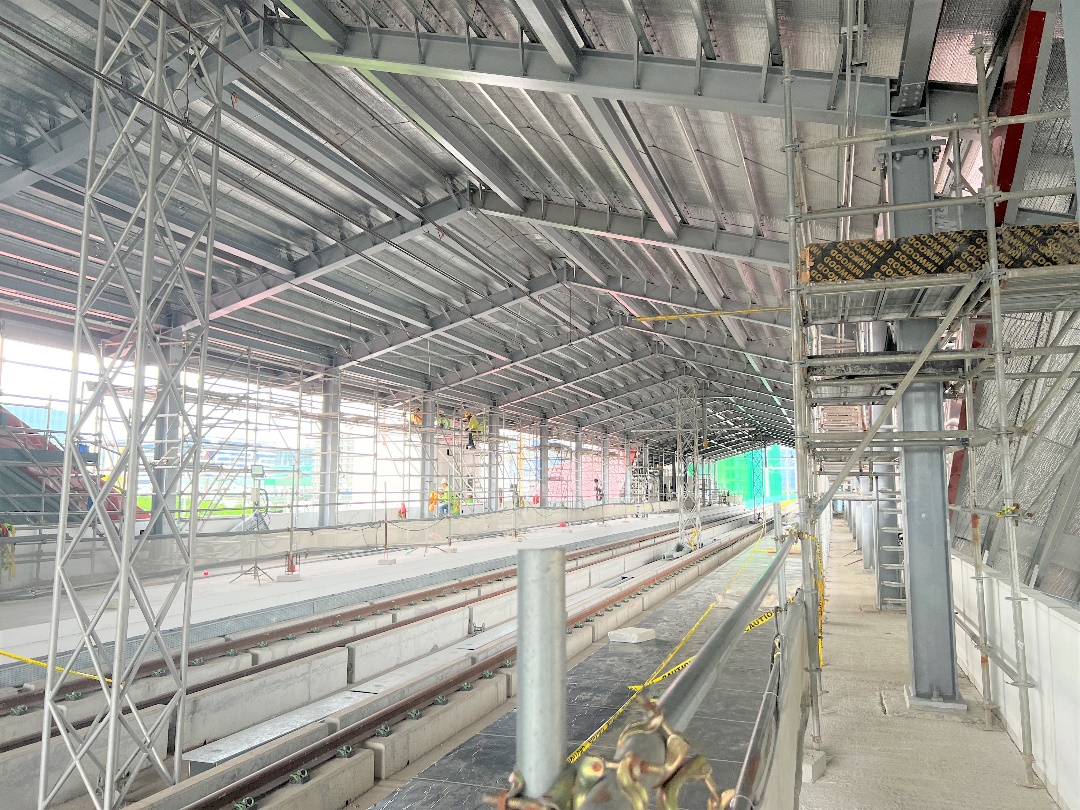 Photo of the Redemptorist Station of LRT 1. which registered an overall completion rate of 86.3%