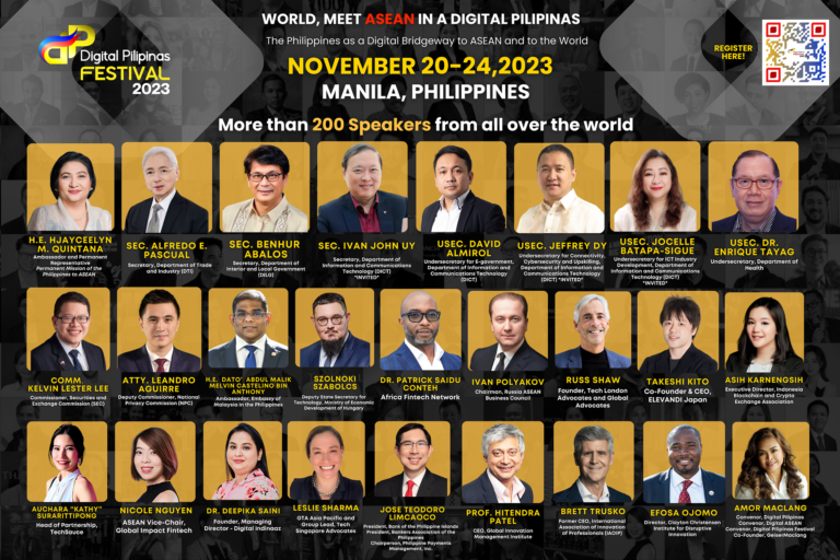Featured speakers at the upcoming Digital Pilipinas Festival happening from November 20 to 24