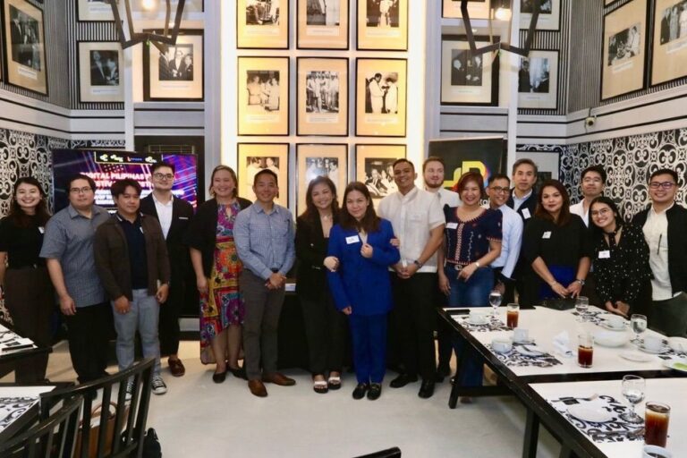 Amor Maclang, convenor of Digital Pilipinas, together with partners during the kick-off program for media partners and co-convenors at SMX Aura