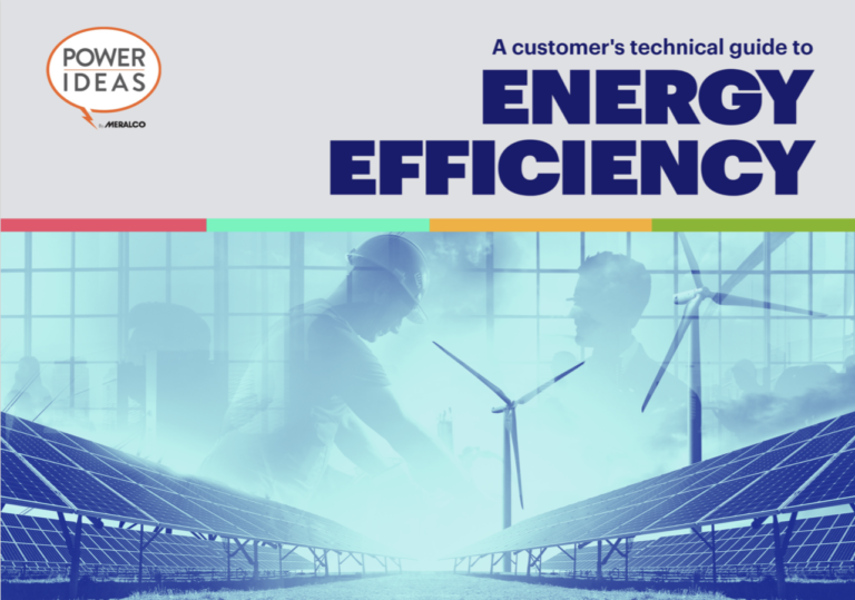 Cover page of an Energy Efficiency guidebook by Meralco