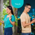 While using their mobile phones with Tala app, a man and a woman are able to secure a fintech loan