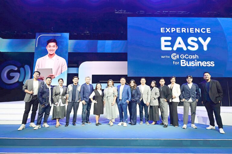 Globe executives at the launch of the company's Experience Easy with GCash for Business