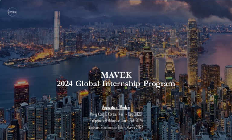 Poster of MAVEK 2024 Global Internship Program