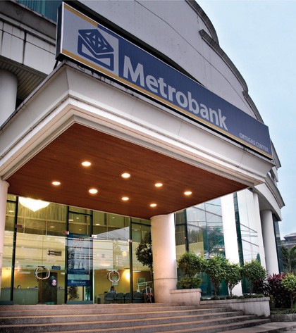 Facade shot of Metrobank building in PH