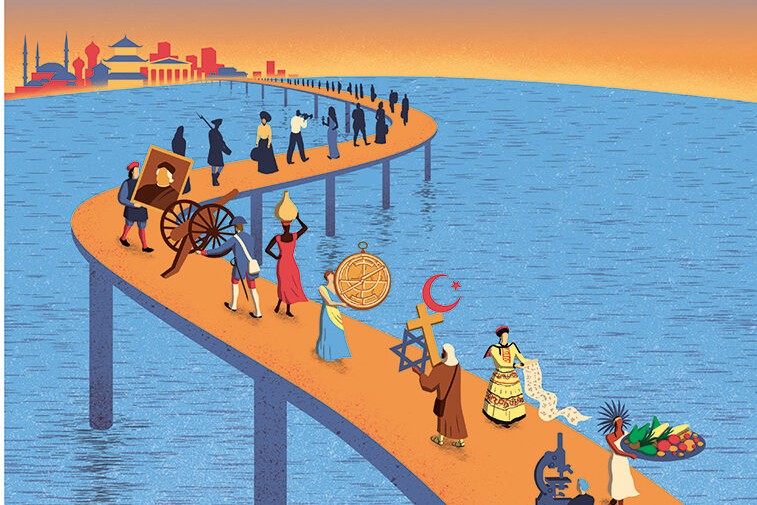 Caricature showing effects of labpr migration