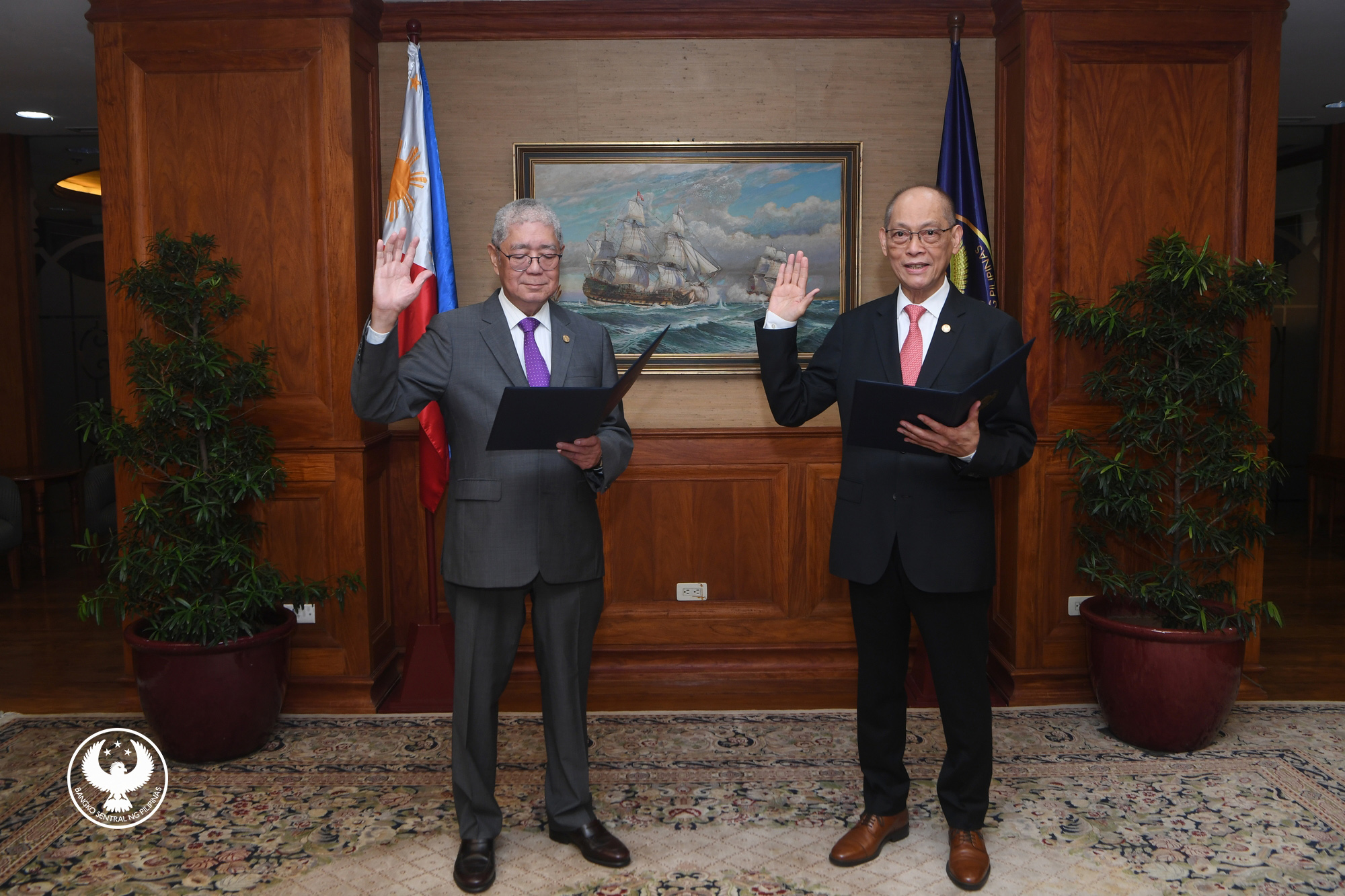 Former Finance Secretary Benjamin Diokno during his appointment as a new member of the Monetary Board
