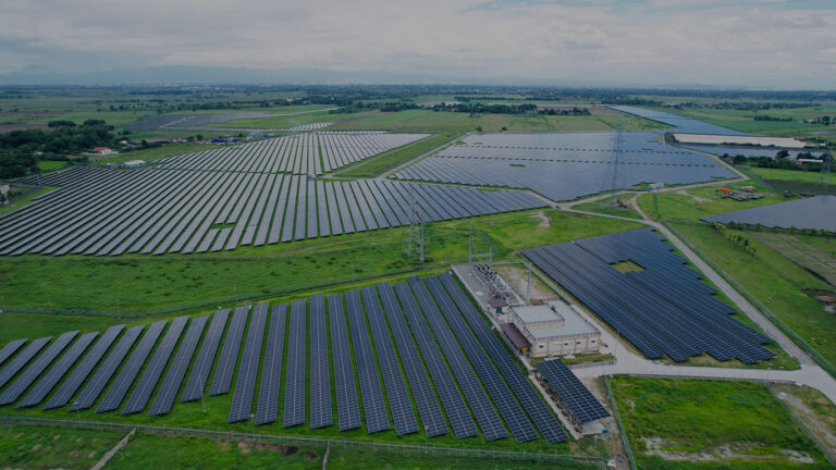 Photo shows a 72 MW Arayat-Mexico Solar Farm by Citicore and ACEN joint venture that came online in March 2022 in the Philippines