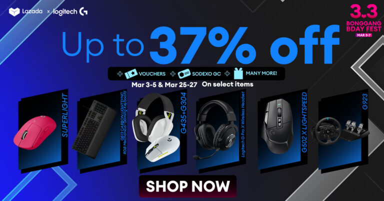 Poster of Lazada's 3.3 Sale with Logitech