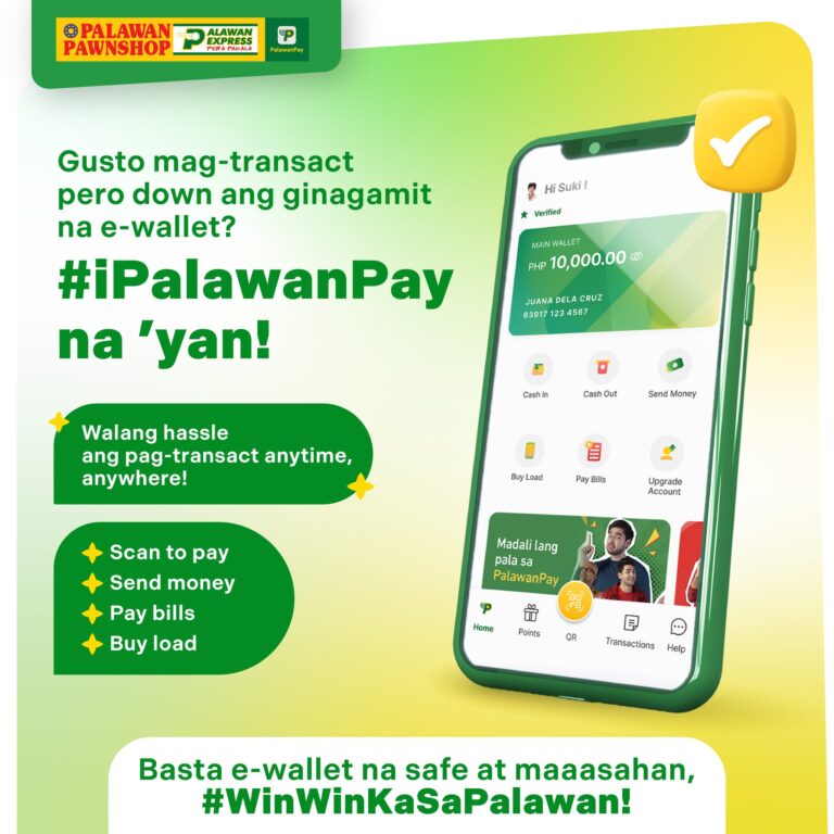 Poster promoting the services of PalawanPay