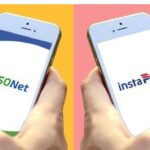 Mobile phones with PESONet and InstaPay apps