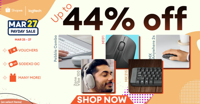 Poster showing details of Shopee's 44% Mega Deal Sale