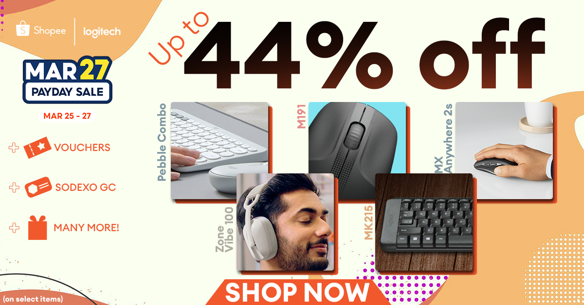 Poster showing details of Shopee's 44% Mega Deal Sale