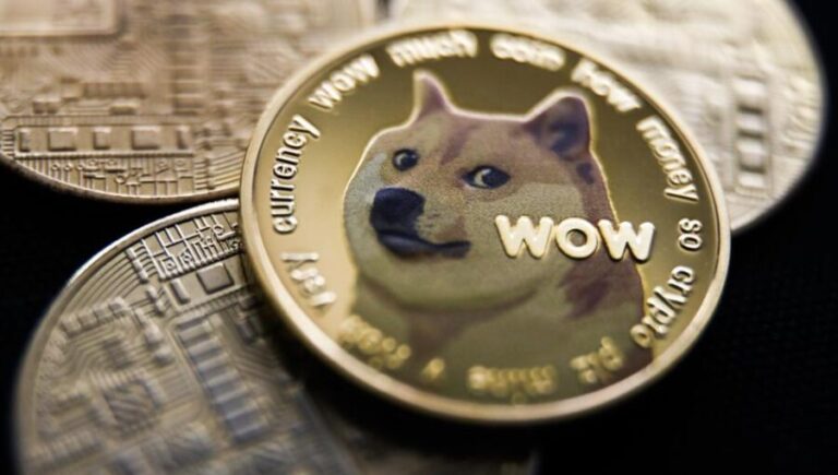 Meme coins featuring a dog (Dogecoin)