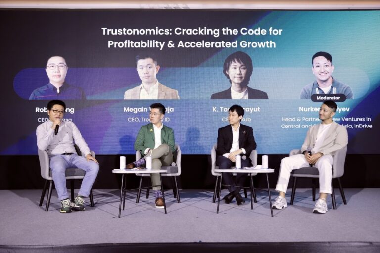 Mocasa CEO Robin Wong while sharing insights about the integral role of anti-fraud measures in the digital ecosystem at the SHIELD Trust Summit 2024 held in Bangkok, Thailand