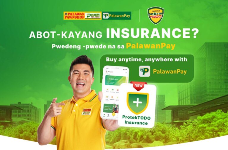 Poster showing Lucky Manzano, the actor, promoting PalawanPay's Palawan ProtekTODO app