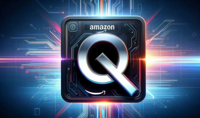 Illustration showing Amazon Q, an AI-powered assistant