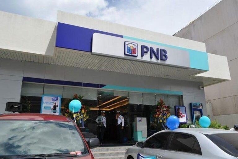 Facade shot of PNB building in Manila