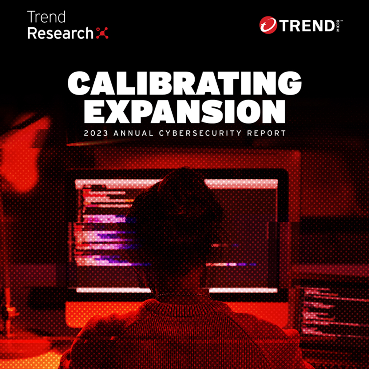 Cover page of Micro Trend Inc.'s latest report on cybersecurity showing a girl in front of a computer