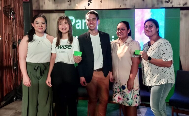 Areson Cuevas, Country Manager of Wise Philippines, while leading the formal launch of the Wise Account and Prepaid Card together with Ginger Arboleda of Taxumo, Debora Widawati of Wise, Katherine Castro of THRIVE and Jenny Magallanes of Insured Nomads