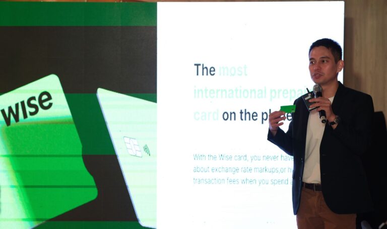Wise Philippine Country Manager Areson Cuevas presenting Wise and its products to the Philippine media