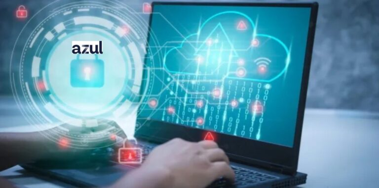 A laptop with Azul Intelligence Cloud running in the background