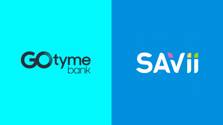 Logo of GoTyme and Savii placed side by side