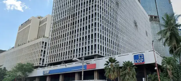 Facade shot of DBP building in Makati