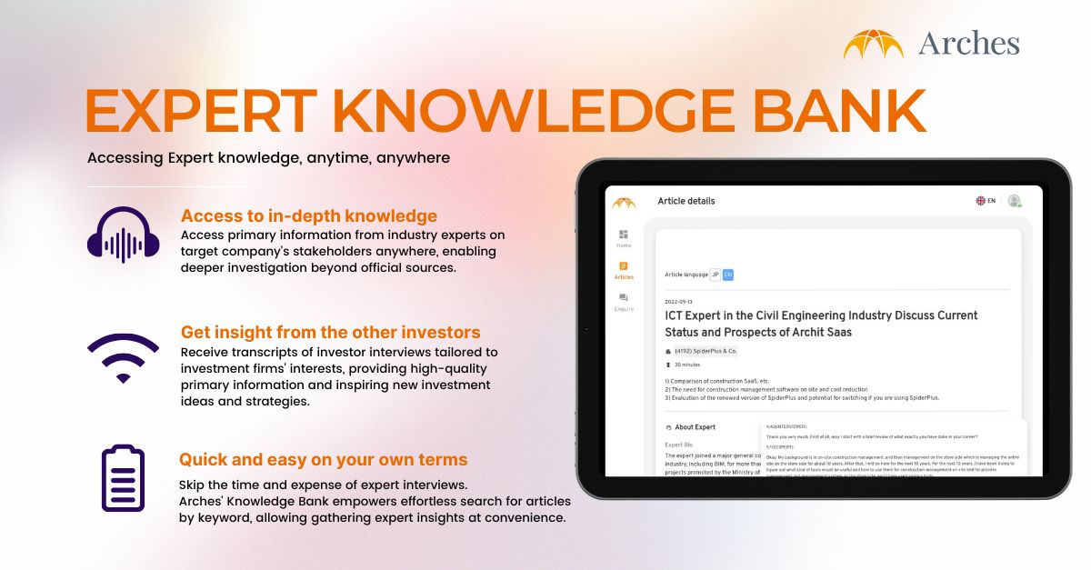 Poster explaining benefits of Expert Knowledge Bank