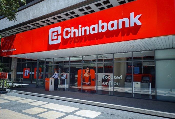 Facade shot of a Chinabank branch