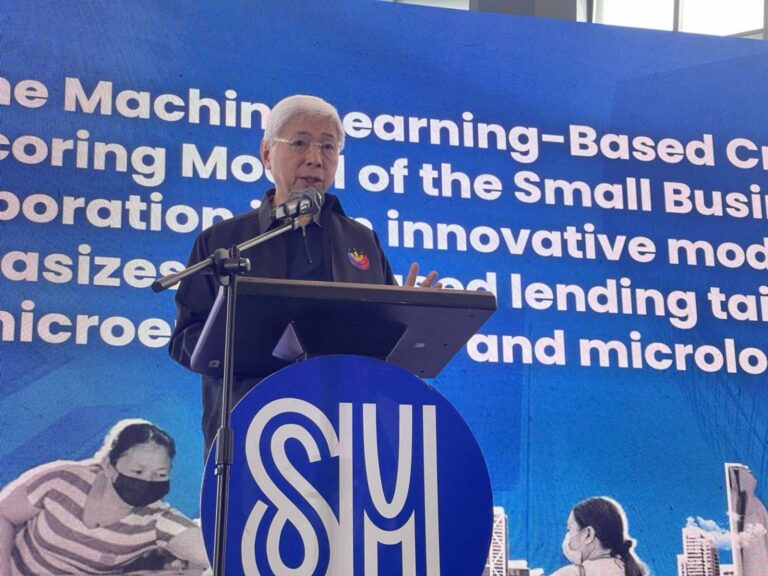 DTI Secretary Pascual while delivering a speech at the National MSME Summit 2024