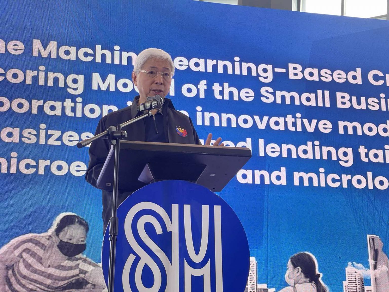 DTI Secretary Pascual while delivering a speech at the National MSME Summit 2024