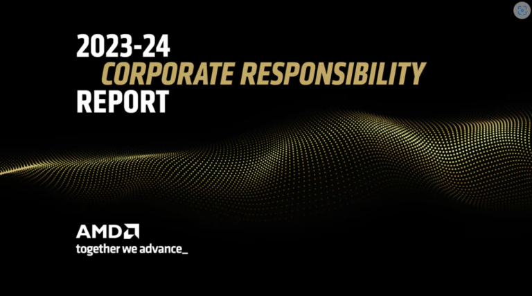 AMD's Corporate Responsibility Report cover page